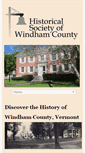 Mobile Screenshot of historicalsocietyofwindhamcounty.org