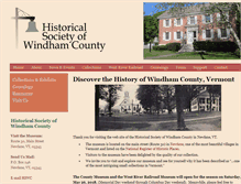 Tablet Screenshot of historicalsocietyofwindhamcounty.org